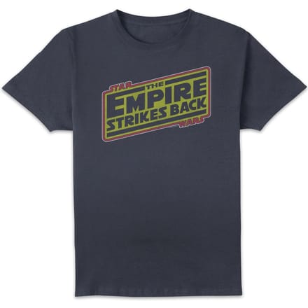Star Wars Empire Strikes Back Logo Men's T-Shirt - Navy - M