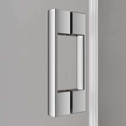 Kermi Pega corner entry swing door with fixed panel 90 x 200 cm , half left PEEPL09320VAK