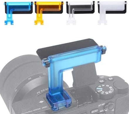 Allecto - Camera Flash Diffuse Kit - Flash Mask - Compact en Licht - Effectieve Schaduwverwijdering - Geschikt voor Sony A6000 A6500 A6300 - 4 Stuks
