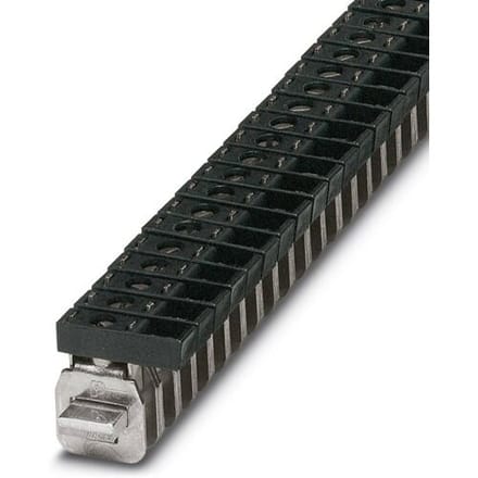 Phoenix Contact 0421032 Aansluitklem 7 mm Schroeven Zwart 50 stuk(s) Piece