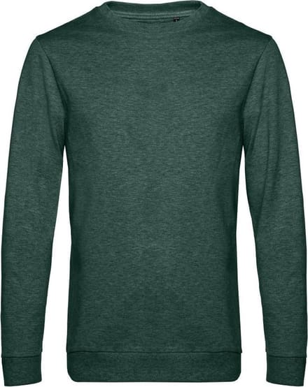 B&C Heren in sweatshirt (Heide Donkergroen)