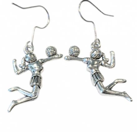 zilver Volleybal oorbellen