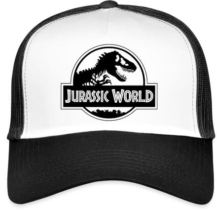 Jurassic World Klassiek Logo In Zwart Trucker Cap