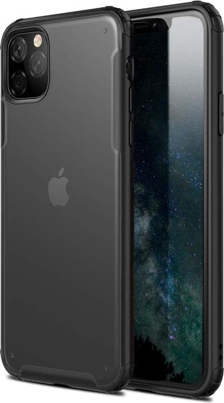 HB Hoesje Geschikt voor Apple iPhone 11 Pro Max - Multi Protective Armor - Zwart