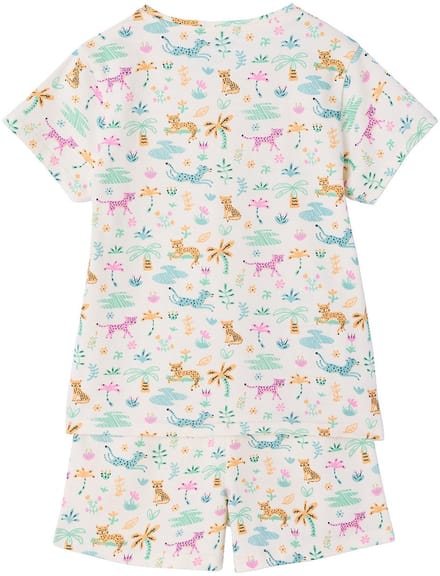 Vertbaudet Set van 2 korte pyjama's met korte mouwen voor meisjes
