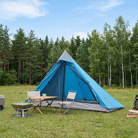 vidaXL - Backpacking - Tent - Blauw - 222 - x - 85 - x - 125 - cm