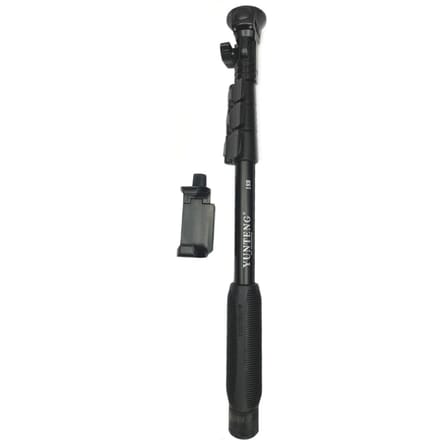 YUNTENG Draagbare uitschuifbare selfiestick van aluminiumlegering, handheld monopodpaal met 1/4 inch schroef zwart