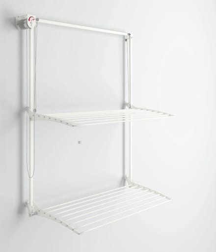 Foxydry Wall Plus 152 cm White - wanddroogrek -bediening links- 152 x 52 x 137 cm