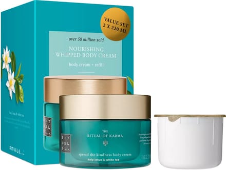 Rituals of Karma Body Cream + Refill Pack 2 x 220 ml =440 ml - Bodycreme