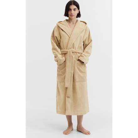 Tekla Unisex Hooded Bathrobe Sienna Größe: XS | Bademäntel Outlet | Unisex | Braun