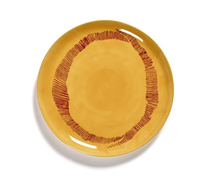 Serax Feast Bord L - Set - yellow/stripes root