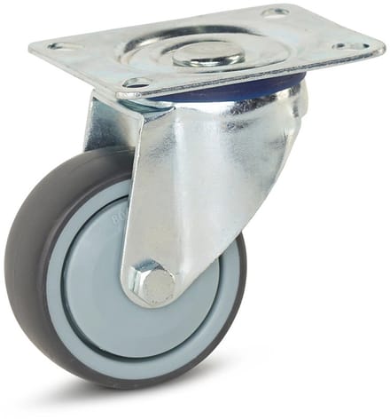 Apparaten zwenkwiel met topplaat - 80mm - 80kg