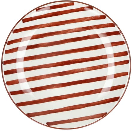 Pomax Mykonos plat bord D20.3cm roest