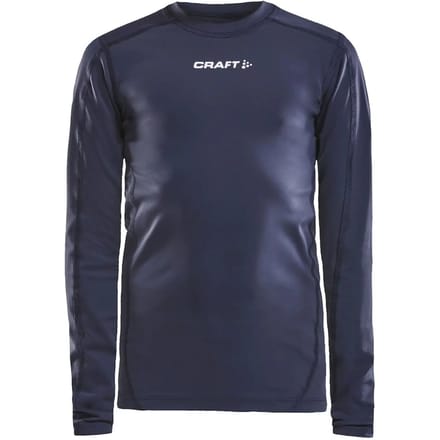 Craft Pro Control Compression Shirt Lange Mouw Kinderen - Marine | Maat: 146/152