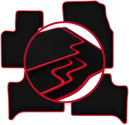 CARLUX-RED automatten voor: BMW X5 E53 2WD (1999-2006)