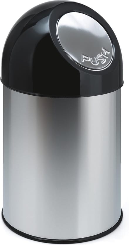 V-Part Pushbin Prullenbak - 30 l - RVS