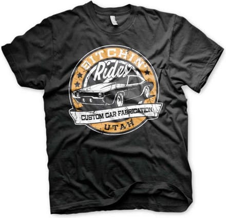 Bitchin' Rides Heren Tshirt -S- Utah Zwart