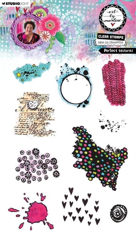 Clear stamp Perfect textures - ABM collection nr. 936