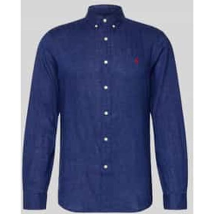 Slim fit vrijetijdsoverhemd van puur linnen