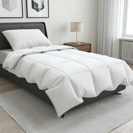 vidaXL - Dekbed - FULDA - 155 - x - 220 - cm - Zomer - 100 - GSM - 90% - Gansendons - Wit