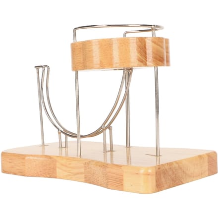 Perpetuum Mobile Machine Stabiele Basis Stevig Hout Stressverlichting Perpetuele Energie Speelgoed voor Tafel US Plug beige