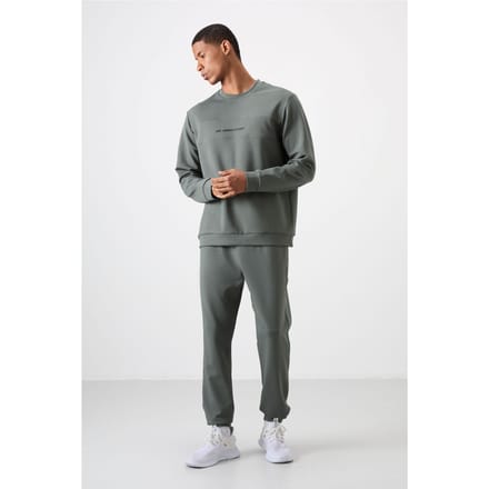 Bedrukt Fleece Sweatshirt en Broek Set