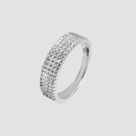 AKZENT Akzent dames ring "Chimalis" uit 925 Sterlingzilver, gerhodineerd, duurzaam
