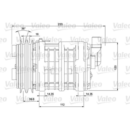 Airco-compressor VALEO 700854