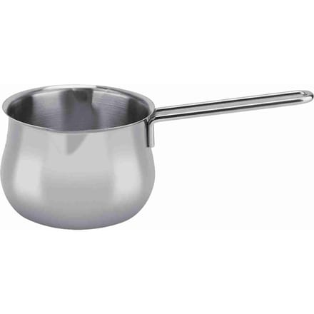 Pot à lait en acier inoxydable, pot à beurre, pot à chocolat, pot à fromage gray