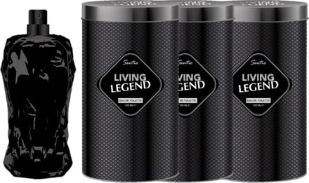 Sentio Living Legend Men Eau de Toilette 3stuks x 100ml