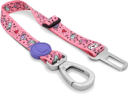 Morso - Honden Autogordel Gerecycled Sweet Tweet Roze