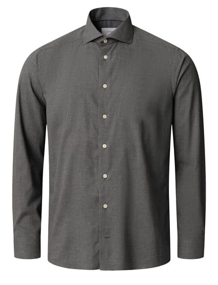 Eton zakelijk overhemd Slim Fit grijs strijkvrij