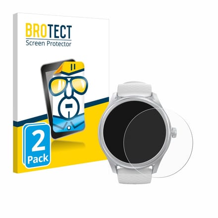 BROTECT - Screenprotector voor Hama Smartwatch 5010 - Folie Beschermfolie transparant 2 Stuks