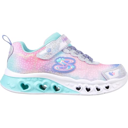 Skechers Flutter Heart Lights meisjes sneaker - Licht blauw