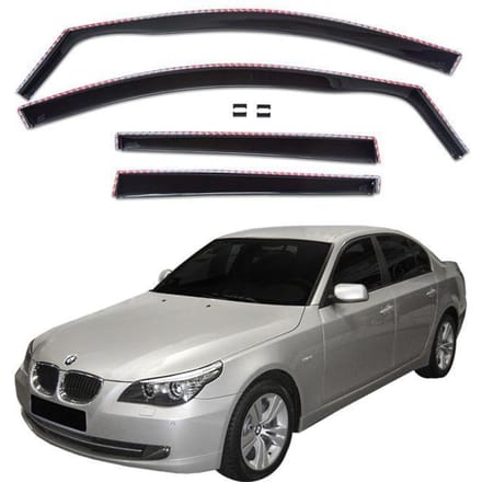 Déflecteurs d'air - SCOUTT - BMW 5 Série E60 - Fumé - Acrylique renforcé - Installation facile
