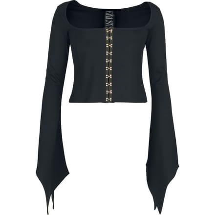 Killstar - Gothic Top - Withered Garden - Night Empress Top - M tot 4XL - voor Vrouwen - zwart