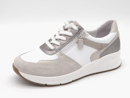 Sens Dames Sneaker - 1656-12946-001 Beige/Wit - Wijdte K - Maat 38