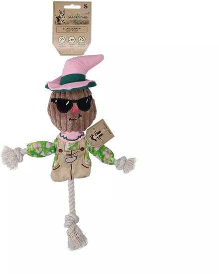 Garden Paws Trektouw M - Extra Stevig Hondentouw - Hondenspeelgoed - Scarecrow Indy Fields