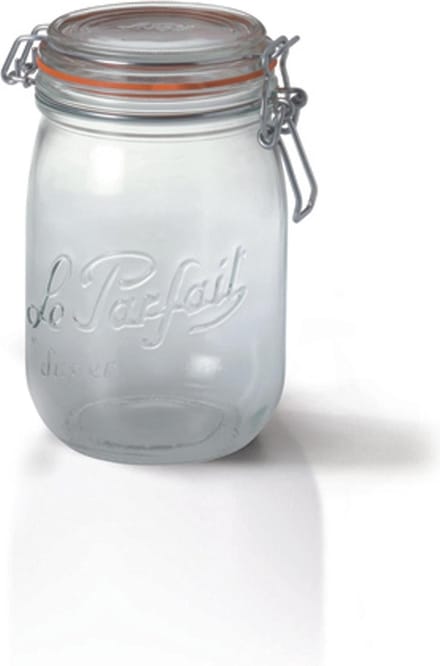 set van 6 glazen potten 750ml - le parfait - 900506