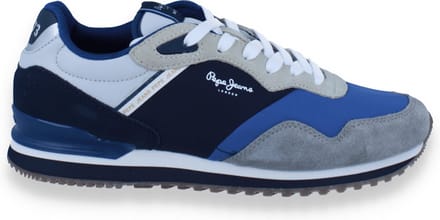 Pepe Jeans Heren Sneaker London Link M Grey | Grijs | Maat: 41
