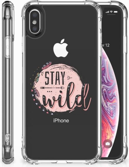 Apple iPhone Xs Max Stevig Bumper Hoesje Boho Stay Wild