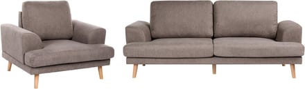 KILDAL - Bankenset 4-zits - Bruin - Polyester