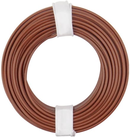 Donau Elektronik 175-018 Draad LiY 1 x 0.75 mm² + 1 x 0.75 mm² Bruin 1 stuk(s)
