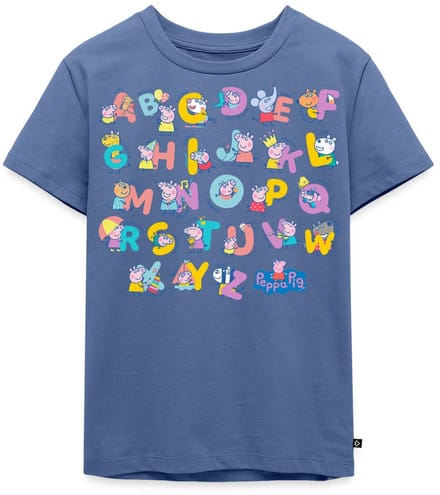Peppa Pig Ontwerp Alfabet Met Peppa Premium T Shirt Kinderen