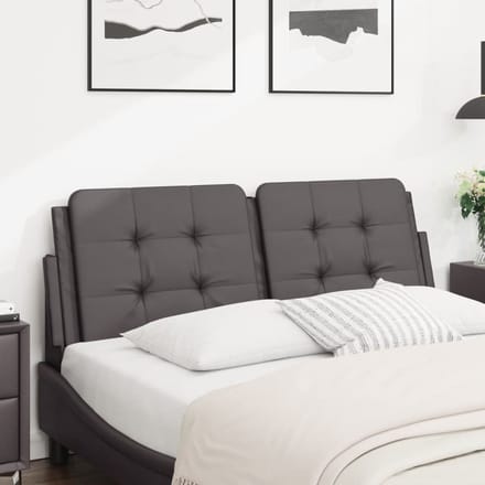 vidaXL - Hoofdbordkussen - "Zadar" - 120 - cm - kunstleer - grijs