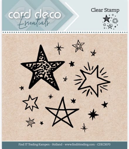 Card Deco Essentials - Clear Stamps - CDECS 070 Stars