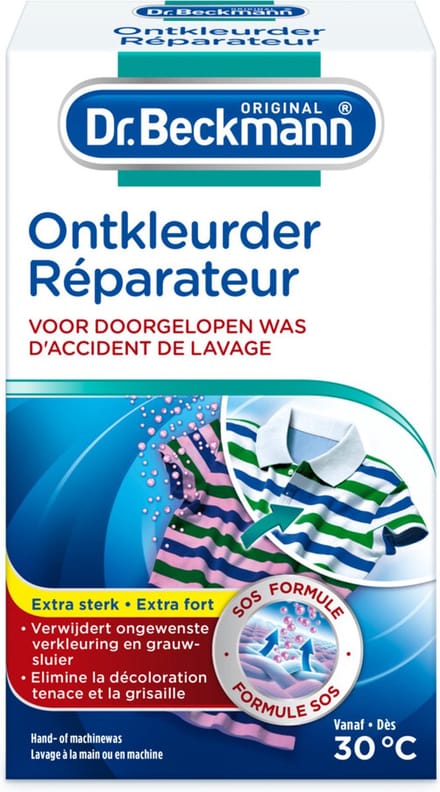 2x Dr. Beckmann Ontkleurder 2in1 Wasmiddel 150 gr
