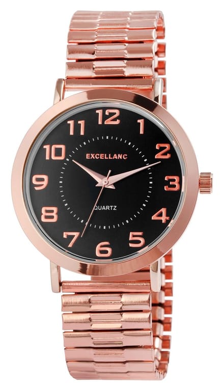 EXCELLANC herenhorloge roestvrij staal Siham, mineraalglas