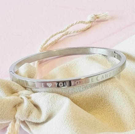 Bangle zilver Love you to the moon and back