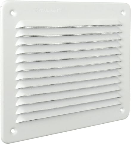 Aluminium Afgeschuind Ventilatierooster in Wit